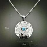 God's Eye Necklace Stainless Steel Pendant Gift