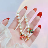 Custom Golden Swallowing Beast Bracelet with Freshwater Pearl Pendant