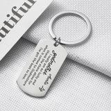 Personalized Uncle Auntie Keychain Charm Jewelry Godparent Gift