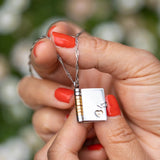 Personalized Book Necklace for Couples