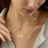 Personalized Chain Name Necklace ID Choker Necklaces For Women Stainless Steel