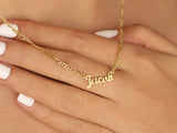 Personalized Chain Name Necklace ID Choker Necklaces For Women Stainless Steel