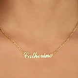 Personalized Chain Name Necklace ID Choker Necklaces For Women Stainless Steel