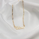 Personalized Chain Name Necklace ID Choker Necklaces For Women Stainless Steel