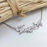 Personalized Flower Name Necklaces For Women Girl Favorite Jewelry Musical Note
