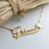 Personalized Flower Name Necklaces For Women Girl Favorite Jewelry Musical Note