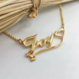 Personalized Flower Name Necklaces For Women Girl Favorite Jewelry Musical Note