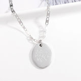 Personalized Flower Necklace Birth Month Pendant