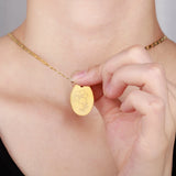 Personalized Flower Necklace Birth Month Pendant