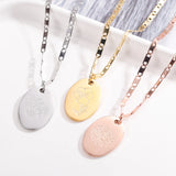 Personalized Flower Necklace Birth Month Pendant