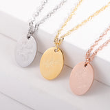 Personalized Flower Necklace Pendant - Birth Month Stainless Steel Pendant