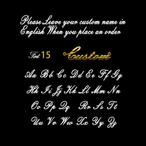 Personalized Font Name Brooch Stainless Steel Women Jewelry