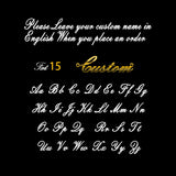 Personalized Font Name Brooch Stainless Steel Women Jewelry