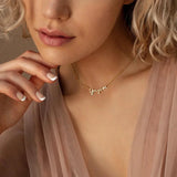 Custom Name Necklace Stainless Steel Box Chain Pendant Jewelry