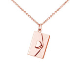 Personalized Frame Pendant Necklace Stainless Steel Locket Pendant