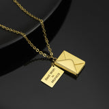 Personalized Frame Pendant Stainless Steel Locket Necklace
