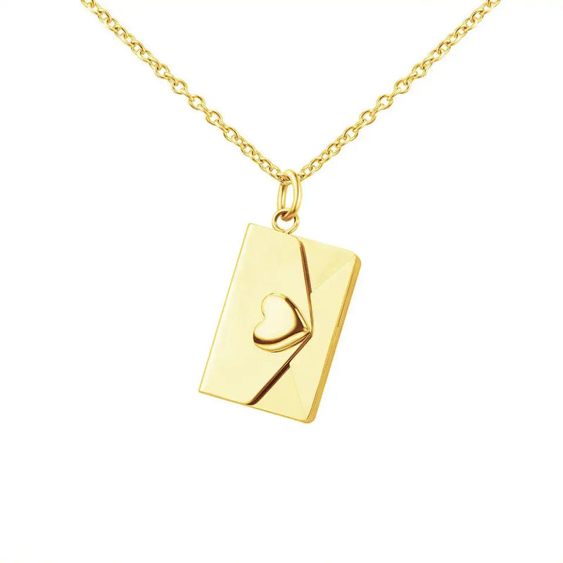 Personalized Frame Pendant Necklace Stainless Steel Locket Pendant