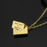 Personalized Frame Pendant Stainless Steel Locket Necklace