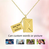 Personalized Frame Pendant Stainless Steel Locket Necklace