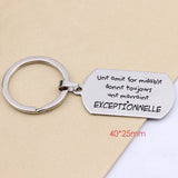 Personalized French Key Chain Charms Jewelry Keyrings Engraving