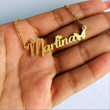 Personalized Frosted Name Necklaces Men Women Cuban Chain