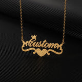 Personalized Frosted Name Necklaces Men Women Cuban Chain