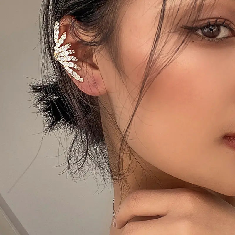 Full Drill Ear Bone Clip Without Piercing High-end Ear Jewelry for Women