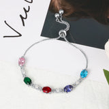 Gemstone Bracelet Silver Jewelry Anniversary Gift for Women