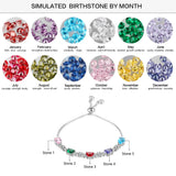 Gemstone Bracelet Silver Jewelry Anniversary Gift for Women