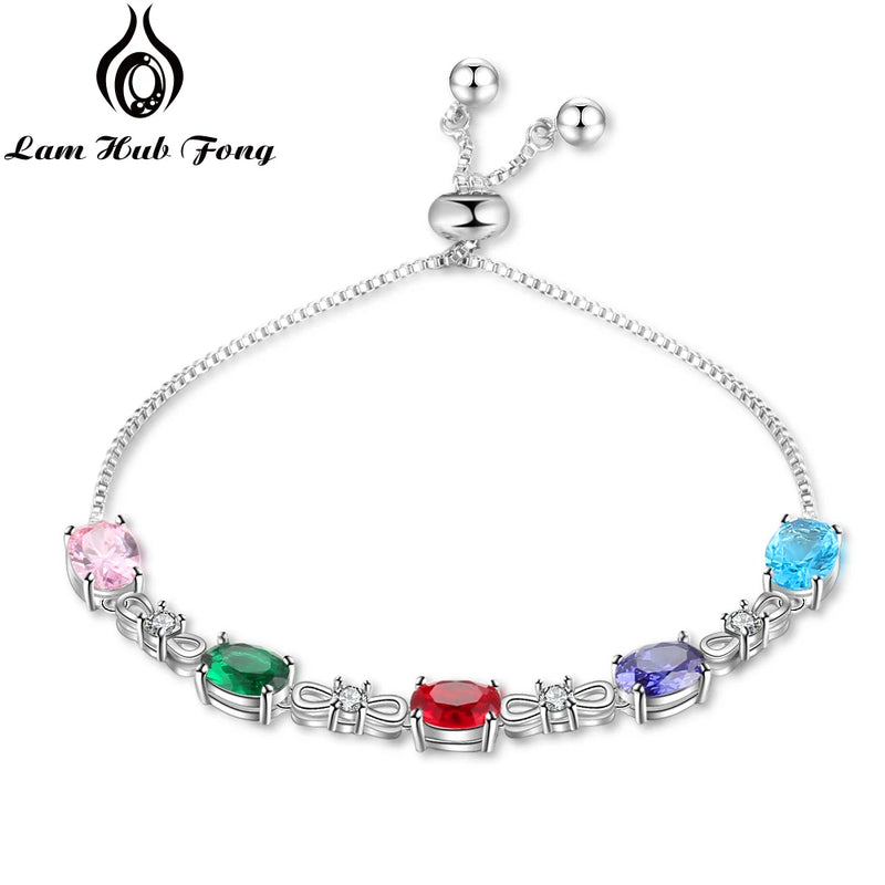 Gemstone Bracelet Silver Jewelry Anniversary Gift for Women