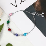 Gemstone Bracelet Silver Jewelry Anniversary Gift for Women