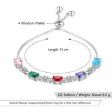 Gemstone Bracelet Silver Jewelry Anniversary Gift for Women