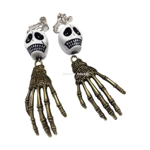 Personalized Ghost Hand Earrings Halloween Dangle Party Jewelry