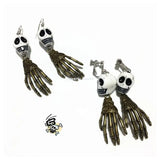 Personalized Ghost Hand Earrings Halloween Dangle Party Jewelry