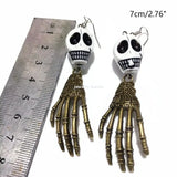 Personalized Ghost Hand Earrings Halloween Dangle Party Jewelry
