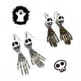 Personalized Ghost Hand Earrings Halloween Dangle Party Jewelry