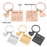 Personalized Calendar Keychain for Mom Dad