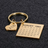 Personalized Calendar Keychain for Mom Dad