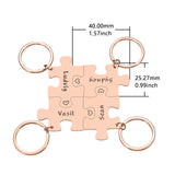 Personalized Engraved Keychain Puzzle - Birthday Gift