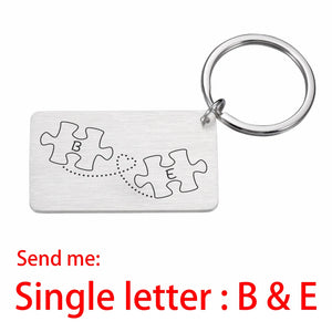 Personalized Couple Name Engraved Keychains - Keepsake Bag Charm