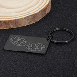 Personalized Couple Name Engraved Keychains - Keepsake Bag Charm