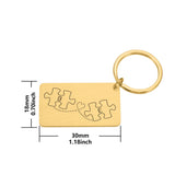 Personalized Couple Name Engraved Keychains - Keepsake Bag Charm