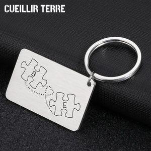 Personalized Couple Name Engraved Keychains - Keepsake Bag Charm