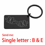 Personalized Couple Name Engraved Keychains - Keepsake Bag Charm