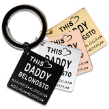Kids Father's Keychain Gift for Dad