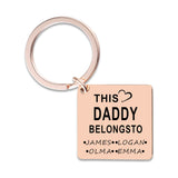Kids Father's Keychain Gift for Dad