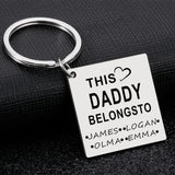 Kids Father's Keychain Gift for Dad