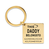 Kids Father's Keychain Gift for Dad