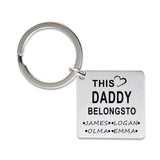 Kids Father's Keychain Gift for Dad