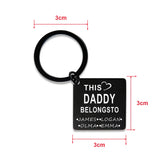 Kids Father's Keychain Gift for Dad